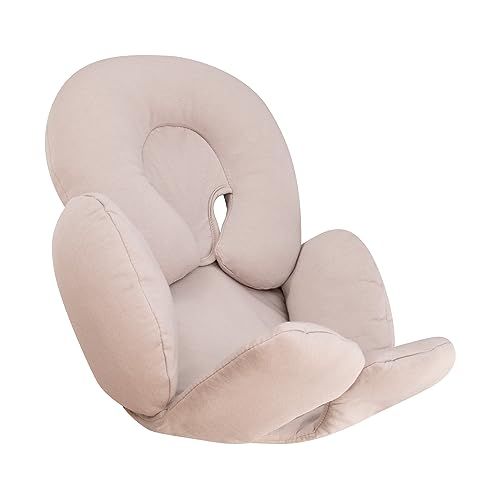 JYOKO KIDS Universeel Verkleinkussens Autostoel, Kinderwagen (Beige, Hoofd- en Lichaamssteun 2 stuks)