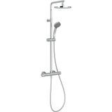 Jacob Delafon Thermostatische douchekolom SIMONE – douchekop 20 cm – handdouche 4 stralen – stroomregelaar – veiligheidsstop – 28,1 x 143,7 x 47 cm – verchroomde afwerking – E32849-CP