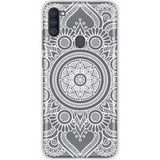 Samsung Galaxy A11 mandala blanc bedrukt siliconen hoesje