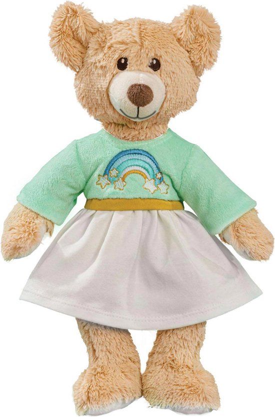 Knuffel Pluche Teddy Rainbow, 22cm - Multicolor