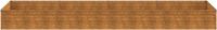 vidaXL Plantenbak verhoogd 387x100x36 cm cortenstaal