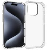 Siliconen iPhone 16 Pro (6.3) Siliconen hoes, schokbestendig, transparant