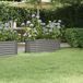 Maison Exclusive - Jardinière surélevée, acier galvanisé, 114x40x36 cm, gris