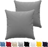 Dreamzie Taie d'oreiller 80 x 80 cm (set van 2) - Anthracite - Jersey Coton