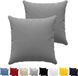 Dreamzie Taie d'oreiller 80 x 80 cm (set van 2) - Anthracite - Jersey Coton