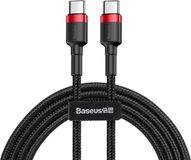 Baseus Cafule nylon kabel USB Type C Power Delivery 2.0 100W 2m rood