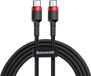 Baseus Cafule nylon kabel USB Type C Power Delivery 2.0 100W 2m rood