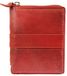 Leonardo Verrelli Dames echt lederen portemonnee RFID Safe 12,5 x 10 cm 300092, Rood, 12x10, casual