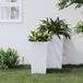 Maison Exclusive - Jardinière avec insert amovible, blanche, 11/26,5L, en résine tressée (type rotin)