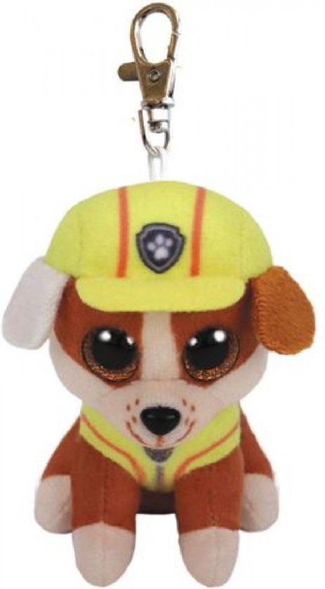 Ty Beanie Paw Patrol Rubble Sleutelhanger - Bruin/Geel