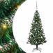 vidaXL - Plastique - Pré-éclairé - Sapin de Noël - Vert - 150 cm