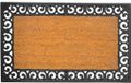 Merkloos Deurmat kokos - met rand 75x45 cm - antislip