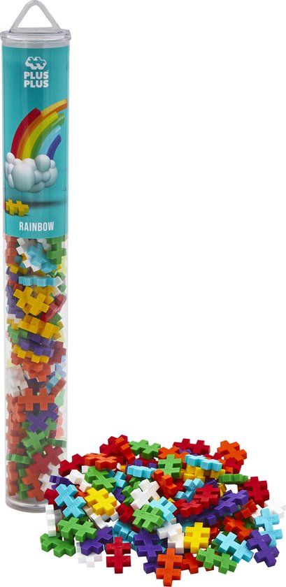 Plus-Plus Tube regenboog 100 delige bouwset