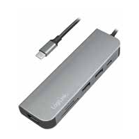 LogiLink UA0343 - Interface hub - 6 poorten - Aluminium