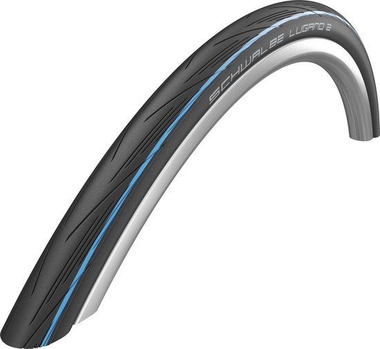 Schwalbe Lugano II Active Draadband - 25-622 - Zwart/Blauw