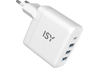 isy Oplader Pd Fast Charger 3 X Usb-a Usb-c Wit