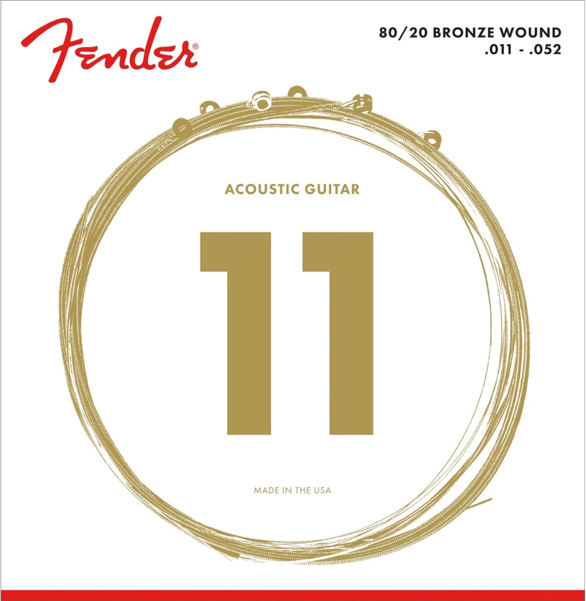 Fender A-Git. snaren 70CL 11-52 80/20 Bronze