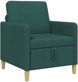 vidaXL - Sofa - Donkergroen - Polyester - 72 x 78 x 87 cm