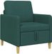 vidaXL - Sofa - Donkergroen - Polyester - 72 x 78 x 87 cm