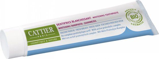 Cattier Tandpasta whitening frisse adem 75 ML