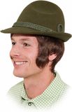 Merkloos / Sans marque Groen Tiroler hoedje Hans voor volwassenen - Oktoberfest/bierfeest feesthoeden - Alpenhoedje