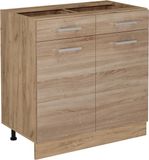 Vicco R-Line Keukenonderkast – 80 cm Sonoma/Goudkleurig Eiken