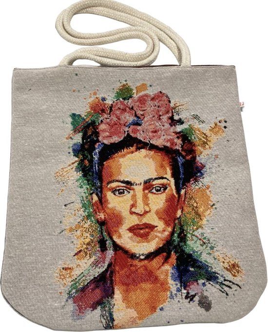 Olivephant Frida Kahlo Schoudertas - Gobelin Stof - 37 x 40.5 cm - Unisex