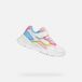 GEOX LOFTUS MEISJES Sneakers - WIT/ROZE - Maat 33