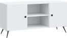 vidaXL Meuble TV Blanc 102 x 34,5 x 50 cm Bois traité