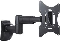 conecto Wandbeugel voor monitoren en tv's tot 42 inch, draaibaar (+/-90°), kantelbaar (+/-20°), VESA 50x50, 75x75, 100x100, 200x100, 200x200, max. draagvermogen 30 kg, wit, SA-CC50251-V2, zwart