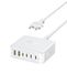 Baseus USB C-oplader, 120 W, 6-poorts laadstation met 112 W uitgang voor iPhone 16/16 Plus/16 Pro/16 Pro Max/15/14/13, MacBook Air, Pixel, Galaxy, iPad en meer
