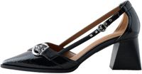Next - Dames - Forever Comfort® pumps met tweedelige blokhak en gesp - Zwart