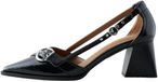 Next - Dames - Forever Comfort® pumps met tweedelige blokhak en gesp - Zwart