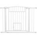 PawHut Pet Gate Steel 104x5x77cm White