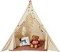 Tipi pour enfants, 1-5 ans, tapis & balles en peluche, fenêtre, intérieur & extérieur, garçons & filles, beige
