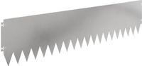 vidaXL Gazonrand 10 st 103 x 25 cm staal zilver