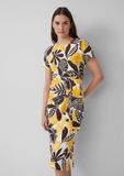 s.Oliver Jersey jurk met geknoopt detail