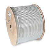 Axing SKB 97-03 coaxkabel vlamvertragend halogeenvrij 3-voudig afgeschermd tv-kabel antennekabel houttrommel 500 m