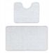 Dywany Łuszczów Sp. z o.o. 2-delige badmat set 60x100 cm glad wit antislip zacht
