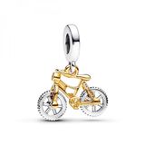 Pandora ME Anker Mini-Charm-Anhänger aus Sterling Silber mit vergoldeter Metalllegierung und Zirkonia, Kompatibel mit Pandora ME und Moments Armbändern, 763369C01