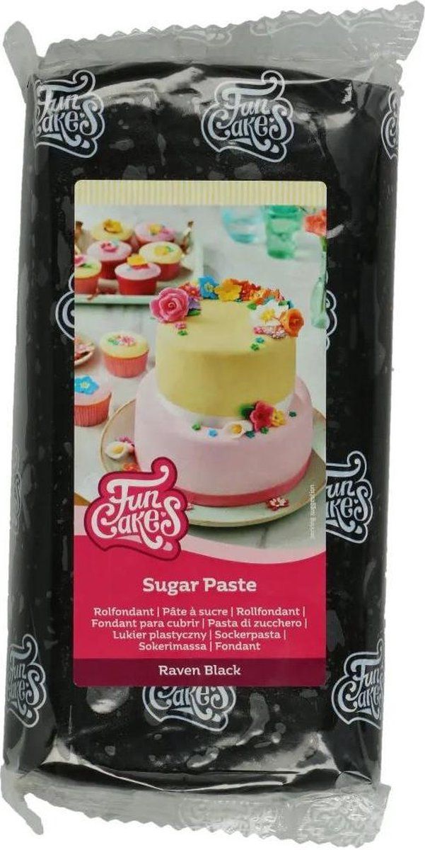 FunCakes Rolfondant Raven Black 1 kg