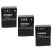 EXTENSILO Panda EXTENSILO 3 x accu compatibel met Traveler Slimline X5, X6 camera (800mAh, 3,7V, Li-Ion)