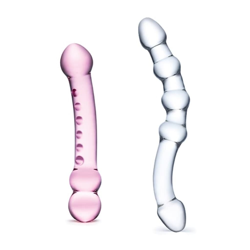 Glas HANCA - Pleasure Set Double Pleasure Glass Dildo Set