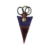 Della Q Paars (10x6cm) Compact Schaar Pocket met V-Vormig Houder - 1 Stuk
