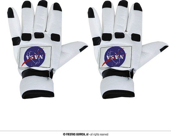 Fiestas Guirca Astronauten handschoenen - Unisex - Polyester - Multi