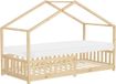 ML-Design Kinderbed Huisbed 90x200 cm Natuurlijk Dennen Hout