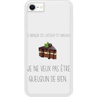 Apple Siliconen hoesje compatibel met iPhone 8 Eating Cakes