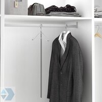 Eleganca Luxe Kledinghanger - Kostuumhanger - Chroom - Metaal - 1 Stuk