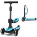 Kidiyana Lamborghini Kinderloopscooter, geschikt voor kinderen vanaf 3 jaar tot 50 kg - Loopscooter met zitting en 2 stuurmodi, lichtgewicht aluminium frame, lichtgevende wielen, achterrem