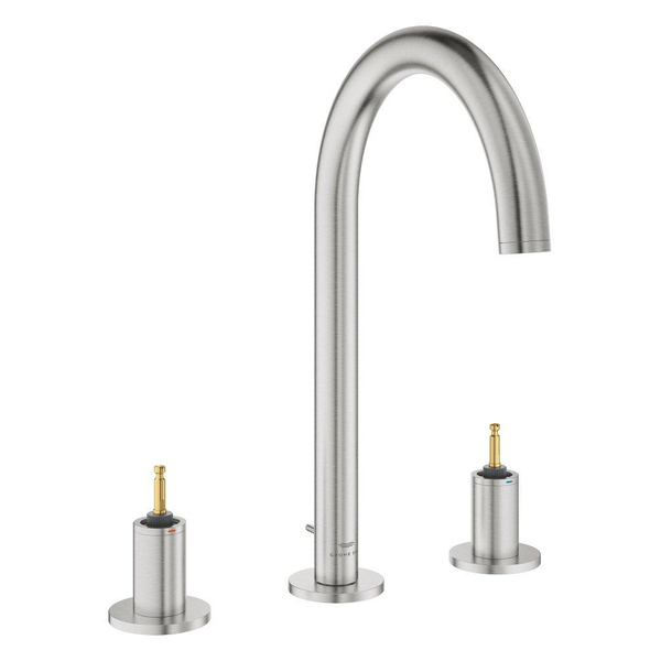 Grohe Grohe Atrio private collection L-size 3-gats wastafelkraan z/grepen supersteel 20593dc0